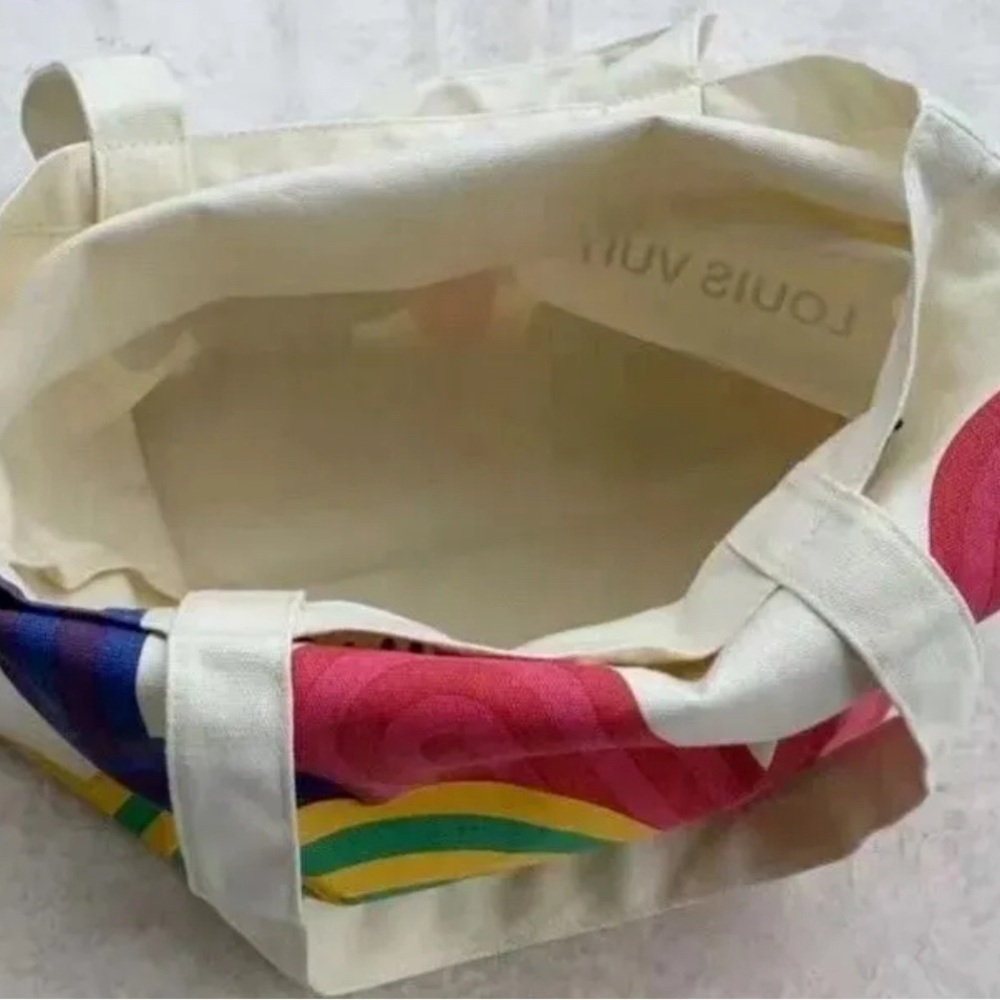 Louis Vuitton Novelty Canvas Eco Tote bag Shenzhen exhibition 2022 Limited NEW - Picture 8 of 13